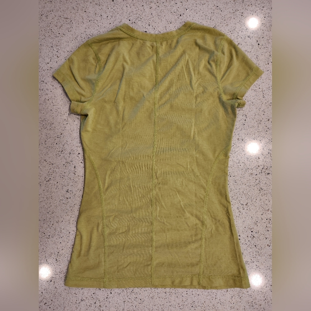 Yellow cap sleeve Tek Gear workout top - Picture 2 of 4